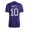 Maglia ufficiale Messi 10 Argentina Trasferta Mondiali 2022 per Uomo